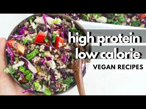 EASY LOW CALORIE & HIGH PROTEIN VEGAN RECIPES (Vegan Meal Prep, GLUTEN FREE TOO)