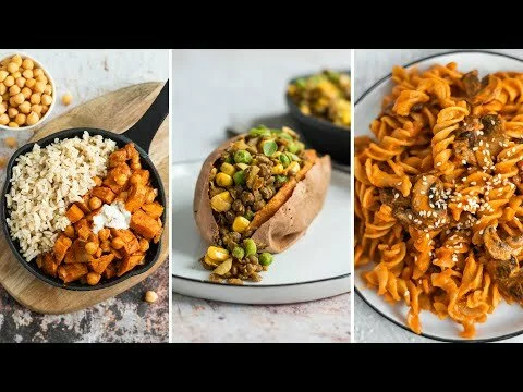 3 sweet potato dinner recipes | vegan & comforting