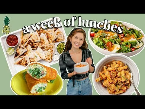 A WEEK OF *REALISTIC* VEGAN LUNCHES | 7 Easy Recipe Ideas ☀️