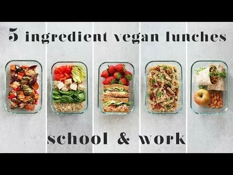 5 INGREDIENT VEGAN LUNCH IDEAS FOR SCHOOL & WORK