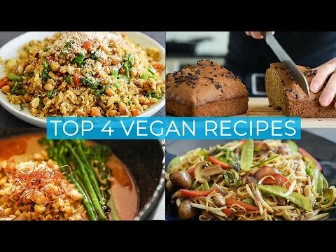 TOP 4 VEGAN RECIPES | EASY DISHES TO MAKE TODAY!